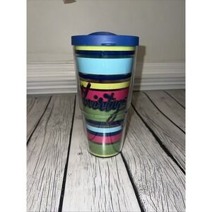 Thirty-One 31 Striped Anchor Cruise Tervis Tumbler 24oz Cup  With Lid